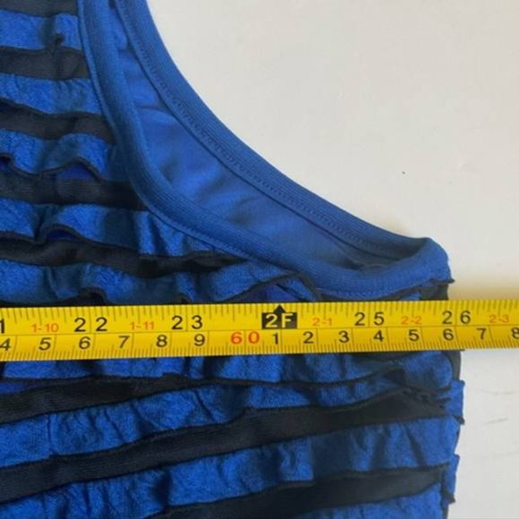 ML Studio 3X Skirt 3Pc Outfit Plus Size 3X Blue Black Color Block Jacket Skirt - Picture 5 of 12